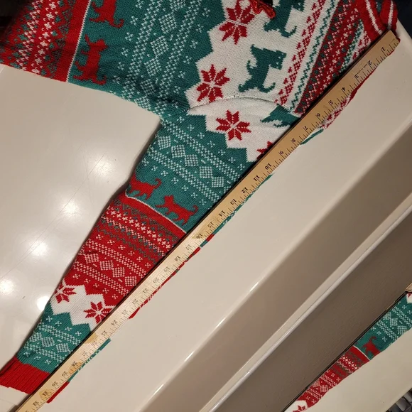 Cat In A Top Hat Soft & Cozy Festive Christmas Sweater 33 Degrees Unisex Large - Picture 11 of 16